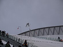 Richard Freitag beim Fliegen
