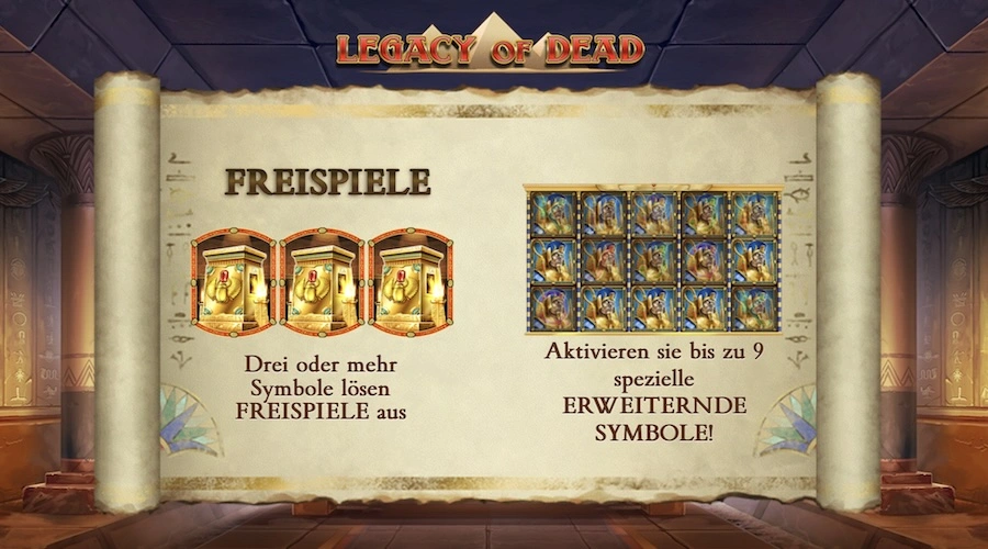 Legacy of Dead Casino Freispiele